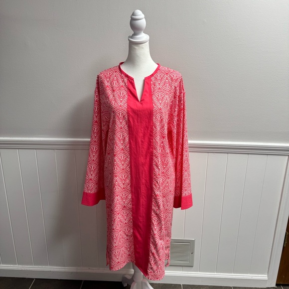 Coolibar UPF 50+ Women's Calvada Cover-Up Dress Sun Protective Pink Small S - Picture 11 of 11
